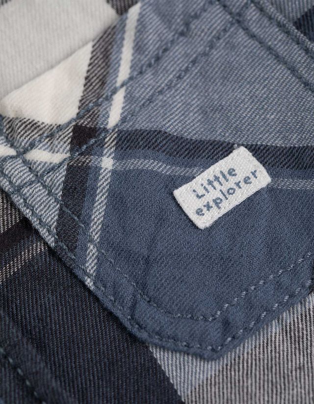 Férfi ing - Keresztpántos táska - vilagoskek