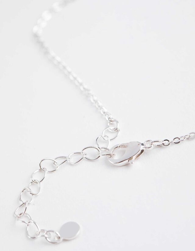 Nyaklánc - Gyöngyökkel díszítve - ezust