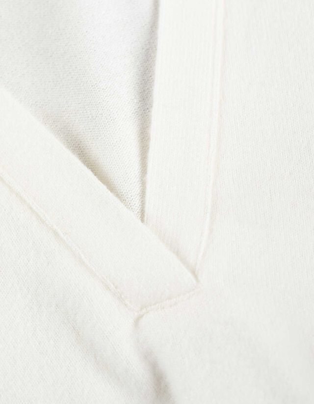 Hosszú ujjú póló - Póló gallér - feher