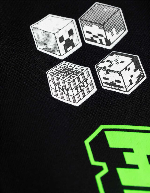 Szabadidőnadrág - Minecraft - fekete