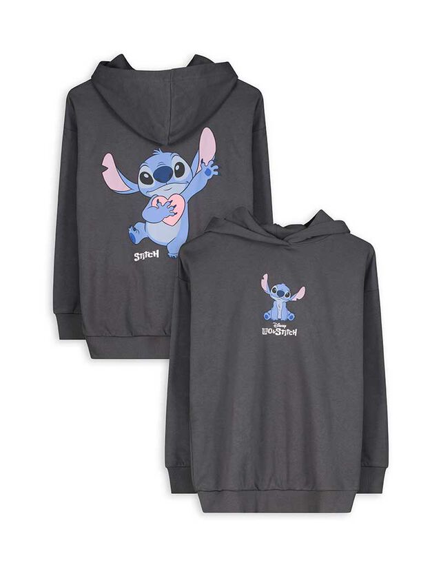 Kapucnis felső - Lilo és Stitch - sötétszürke