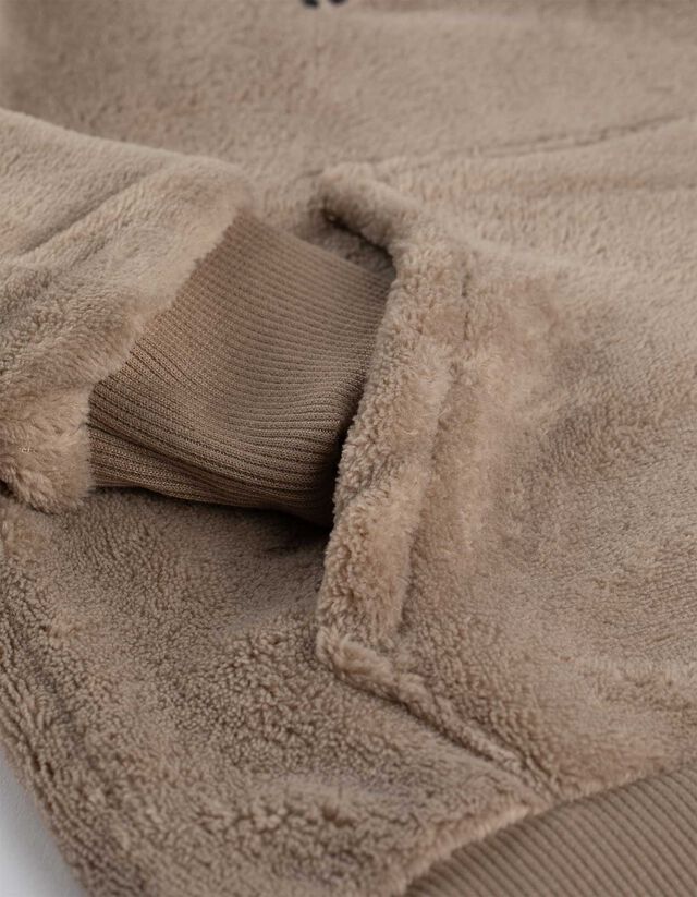 Kapucnis felső - Plüss - zöld