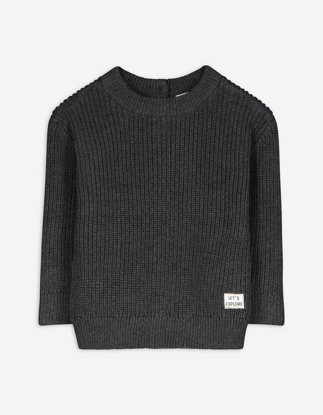 Pulóver - Kötött ruha - sötétszürke