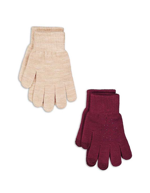 Kesztyű - 2 darabos csomag - feher