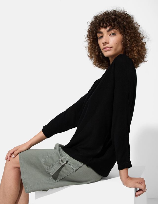 Pulóver - Pamut keverék - feher