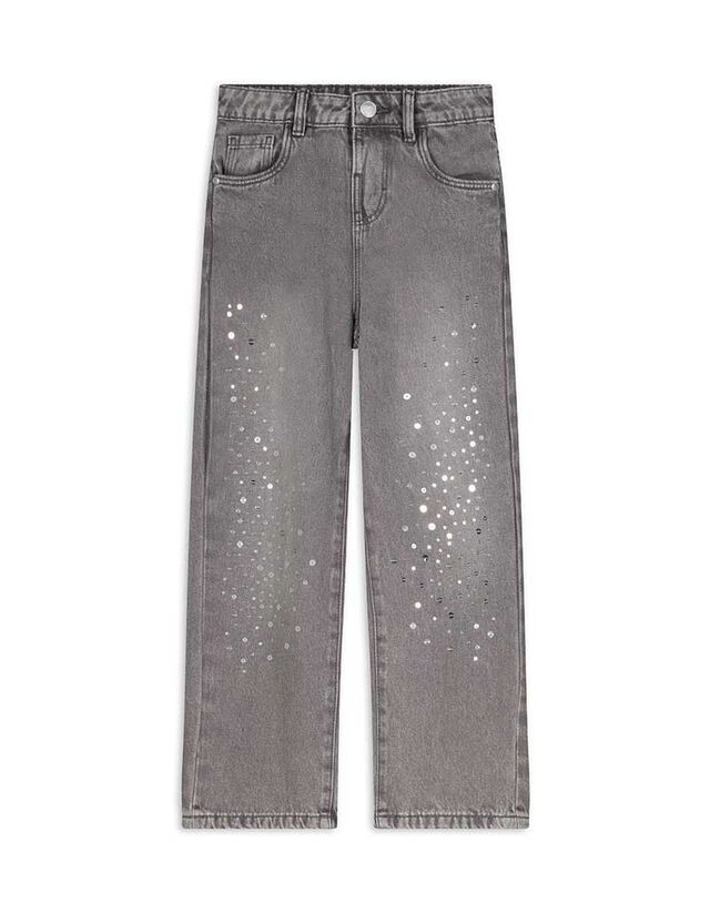 Farmernadrág - Flitteres - szürke