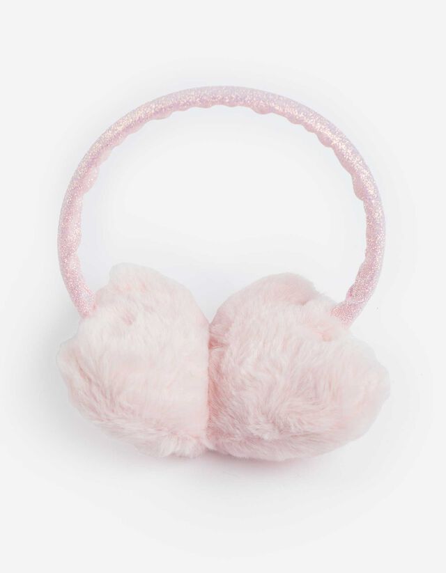 fülvédő - Műszőrme - rozsaszin