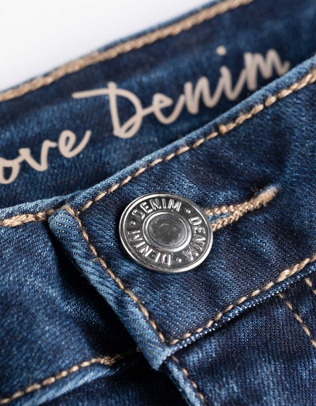 Farmernadrág - Enyhén bővülő fazon - sotetkek