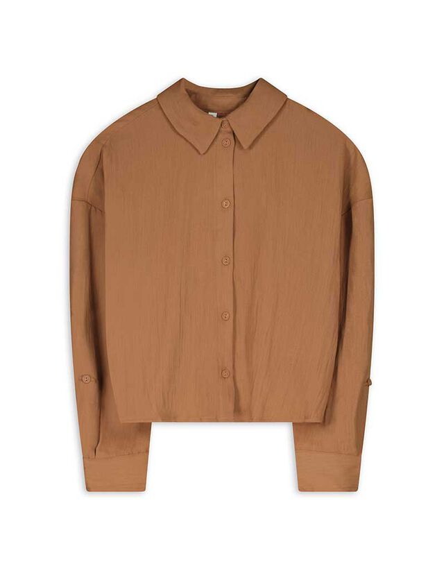 Blúz - Egyszínű - világos barna