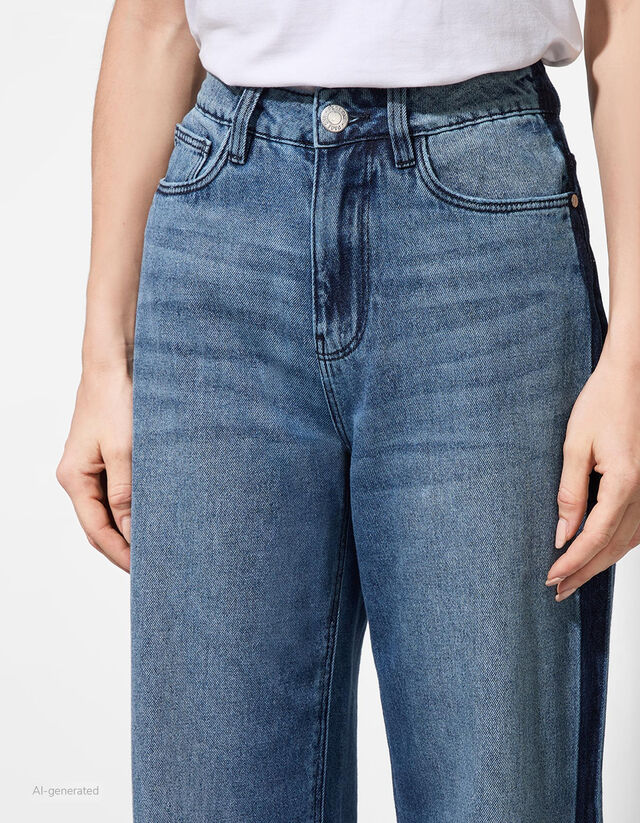 Farmernadrág - Egyenes fazon - kék