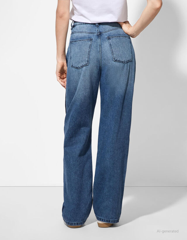 Farmernadrág - Egyenes fazon - kék