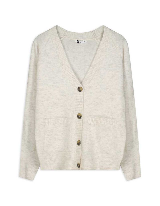 Kötött kardigán - Foltzsebek - sotetlila