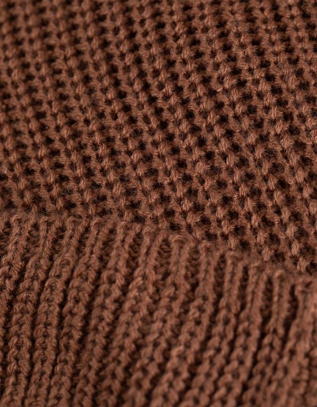 Pulóver - Egyszínű - barna