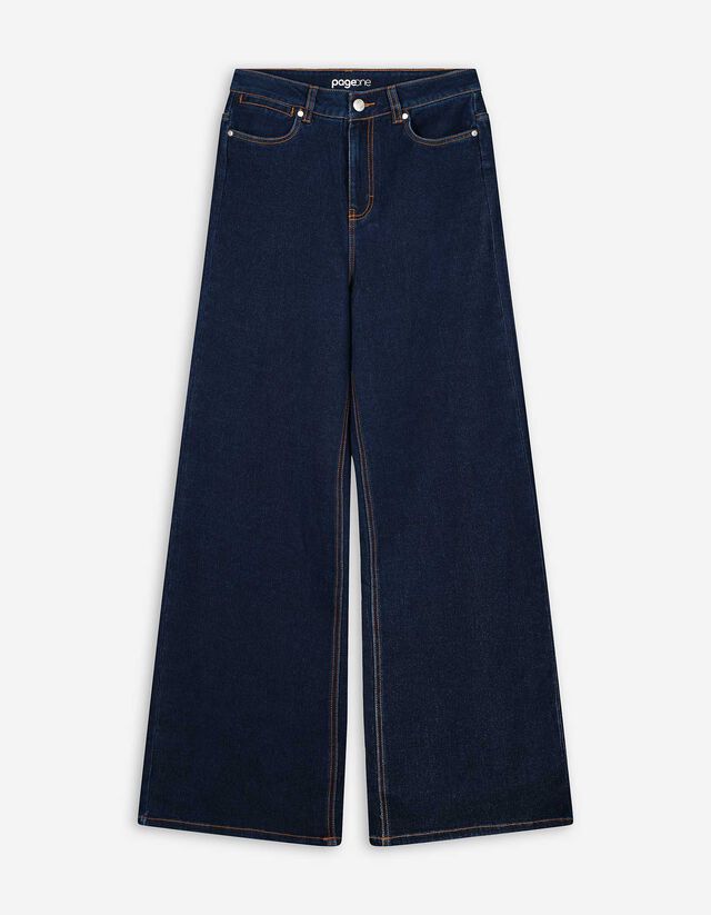 Farmernadrág - Széles fazon - kék