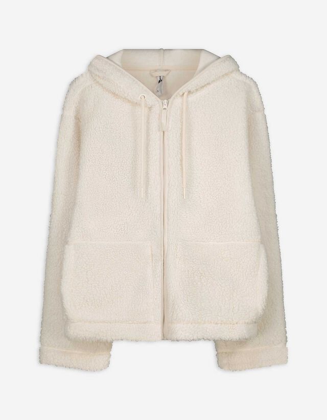 Cipzáros melegítőfelső - Plüss - fekete