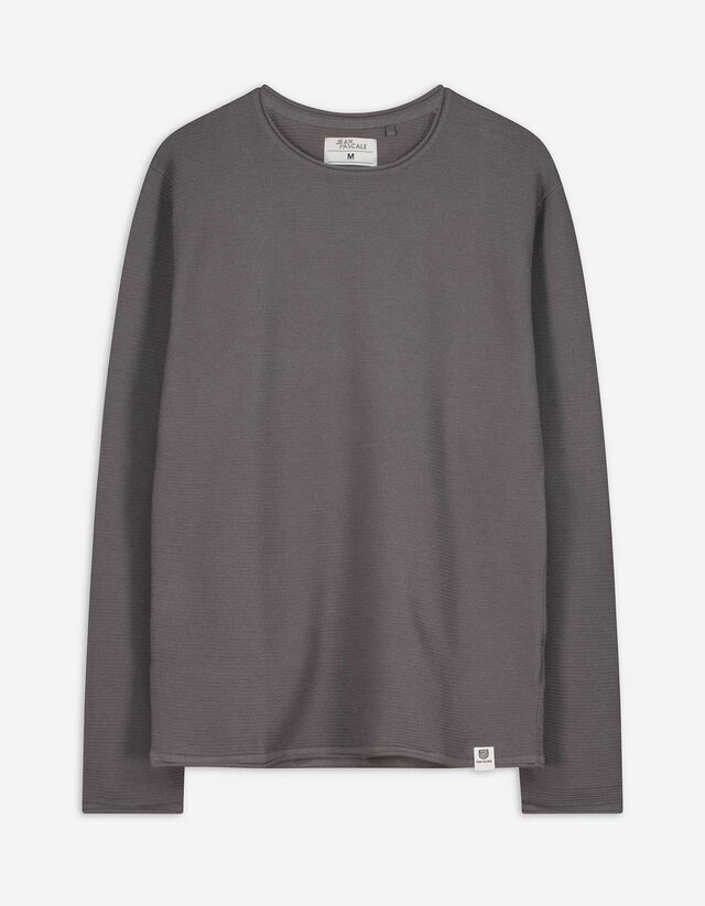 Pulóver - Kerek nyakkivágás - világos barna