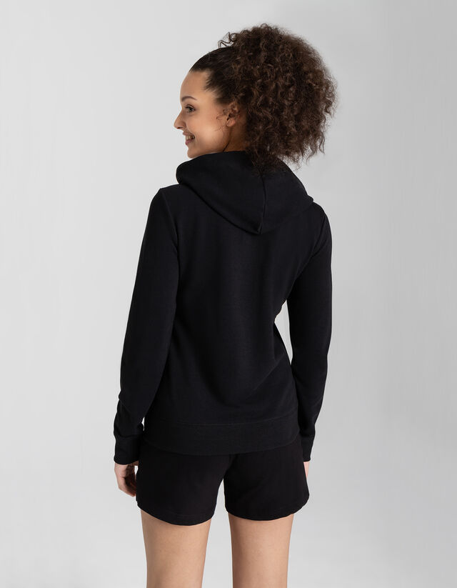 Cipzáros melegítőfelső - Normál fazon - fekete