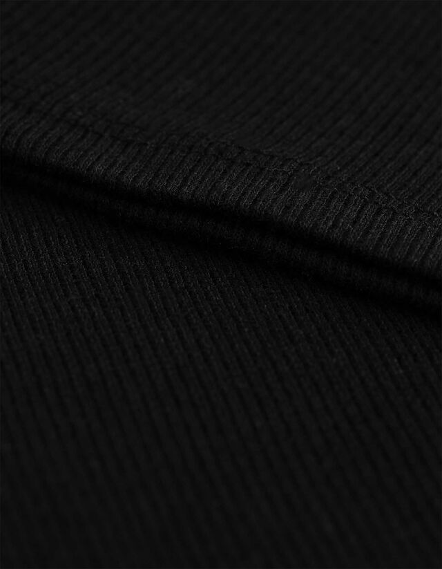 Ujjatlan felső - Bordázott - sötétbarna