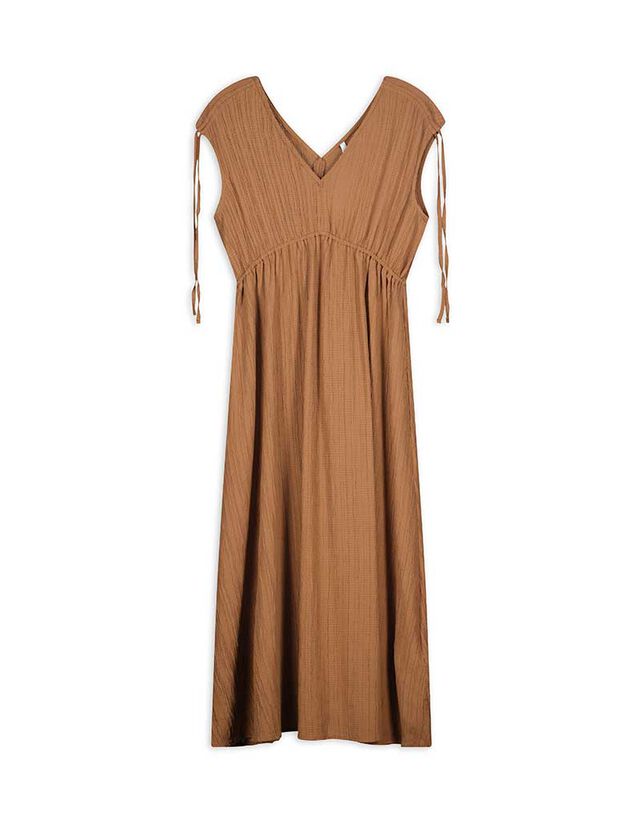 A-vonalú ruha - V-kivágás - fekete