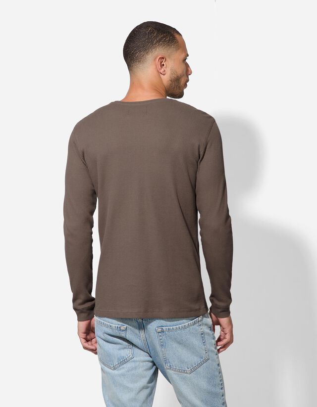 Hosszú ujjú felső - Normál fazon - szürke