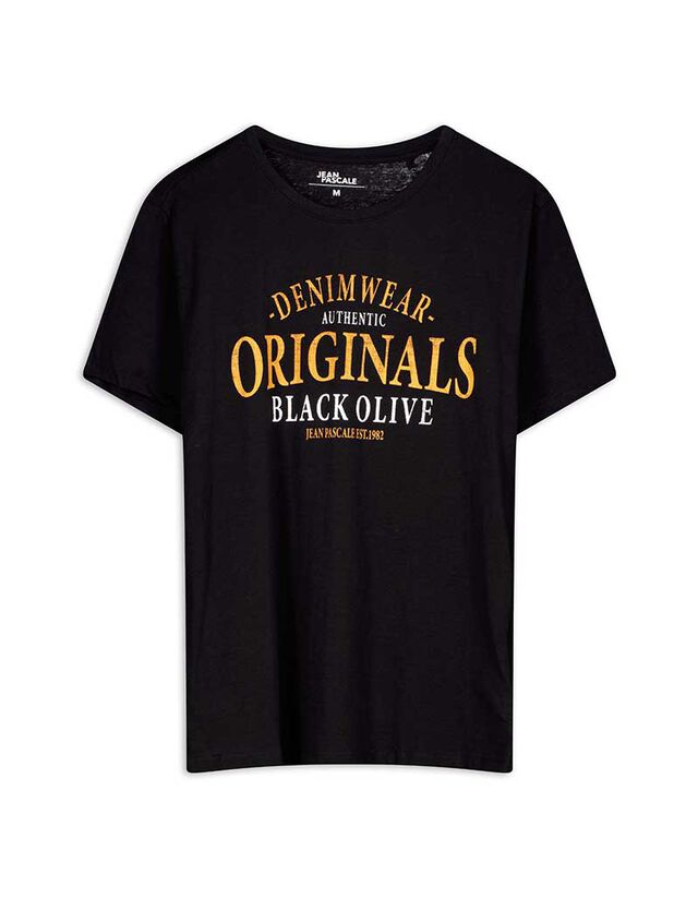 Póló - Nyomott minta - sárga