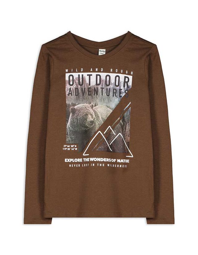 Hosszú ujjú felső - Pamut - bézs