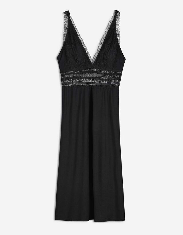 Negligé - Viszkóz - fekete