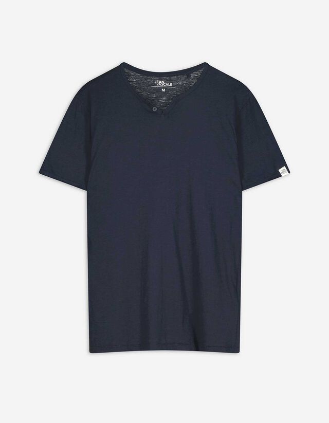 Póló - Póló nyakkivágása - sötétzöld