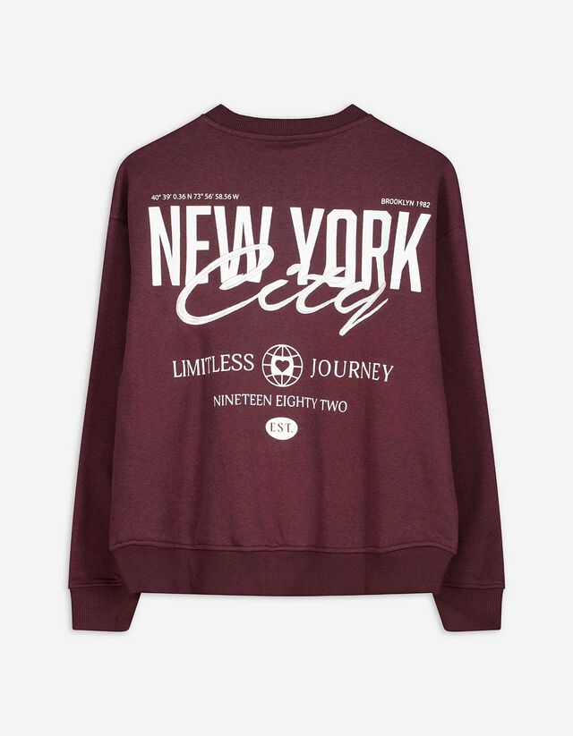 Melegítőfelső - Hátul nyomtatott minta - vilagoskek