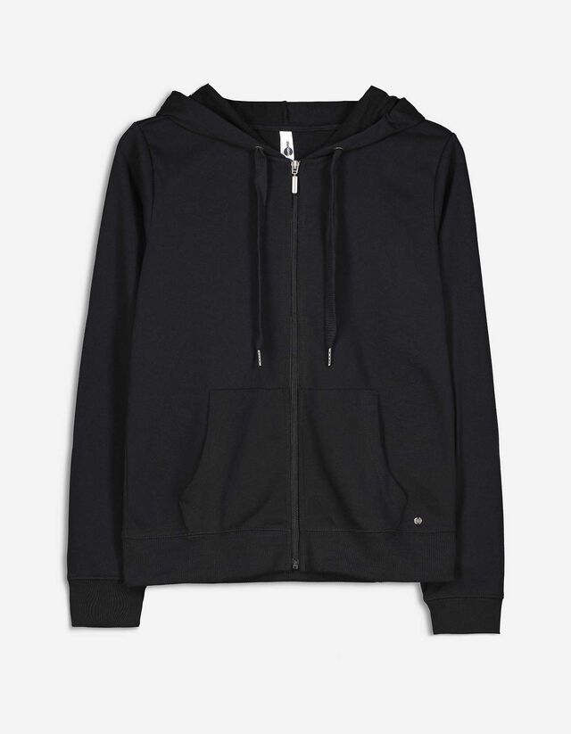 Cipzáros melegítőfelső - Normál fazon - fekete