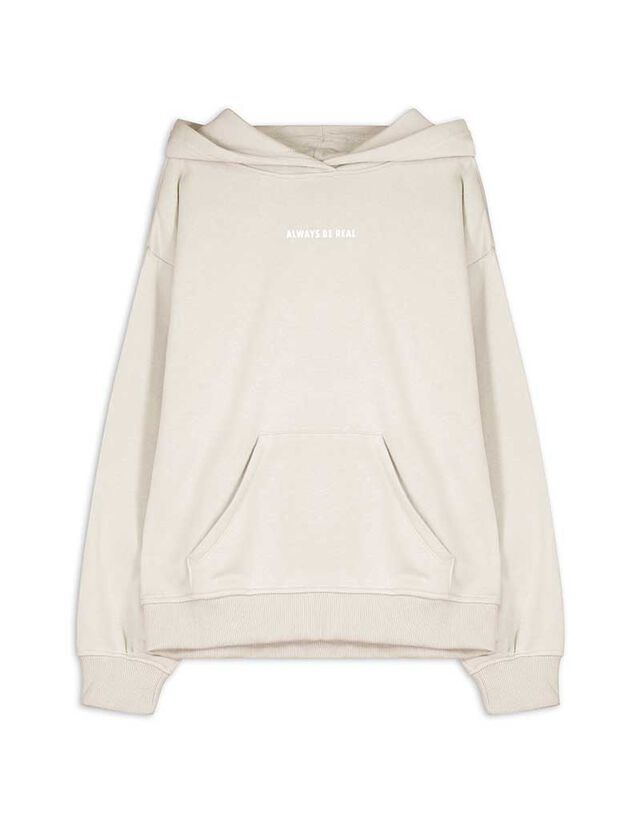 Kapucnis felső - Nyomott minta - kék