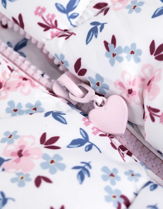 Steppelt mellény - Virágmintás - feher