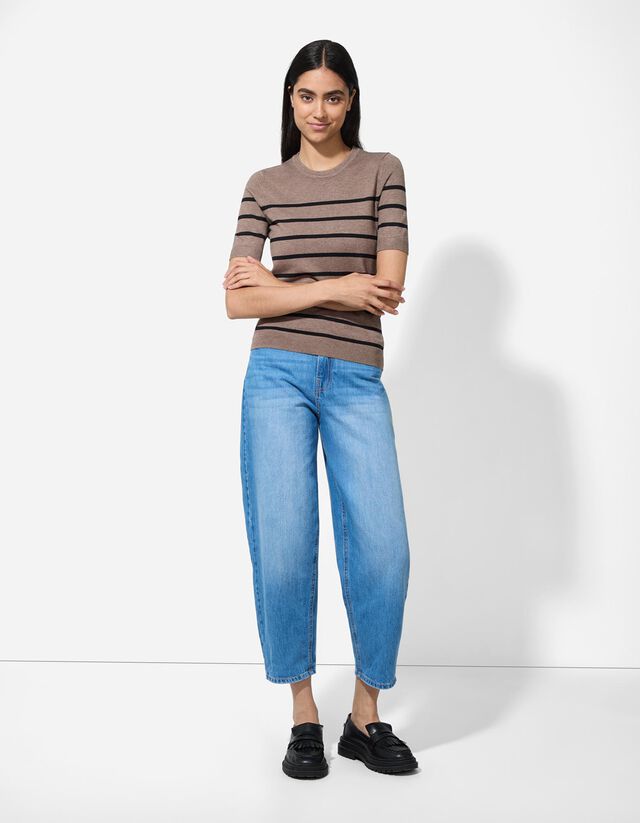 Pulóver - Viszkózkeverék - feher