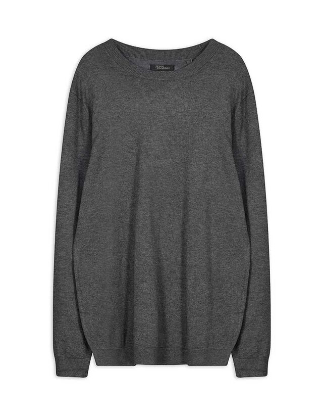 Pulóver - Viszkózkeverék - szürke