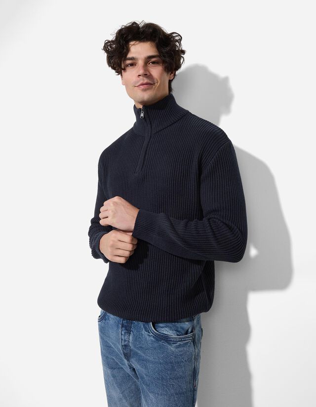 Pulóver - Troyer - sötétszürke