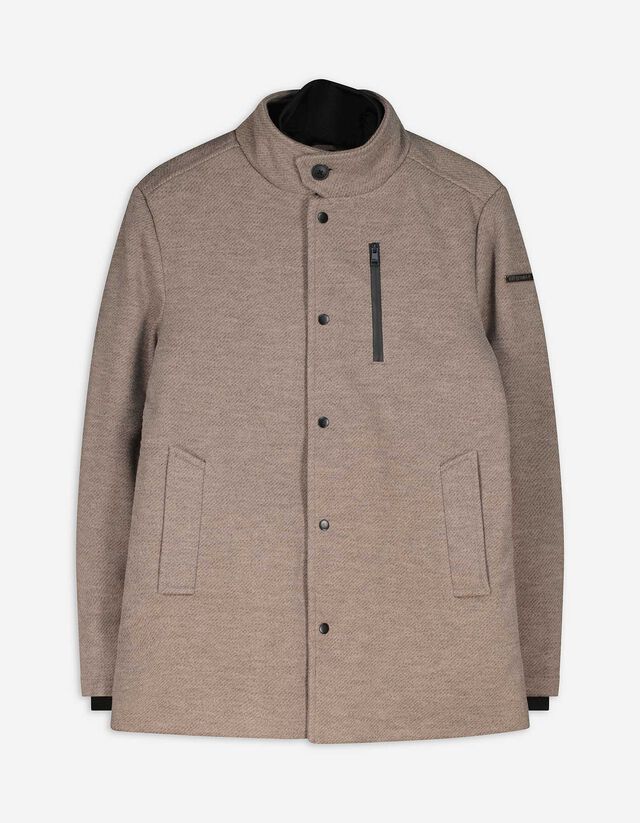 Kabát - Gyapjú megjelenés - barna