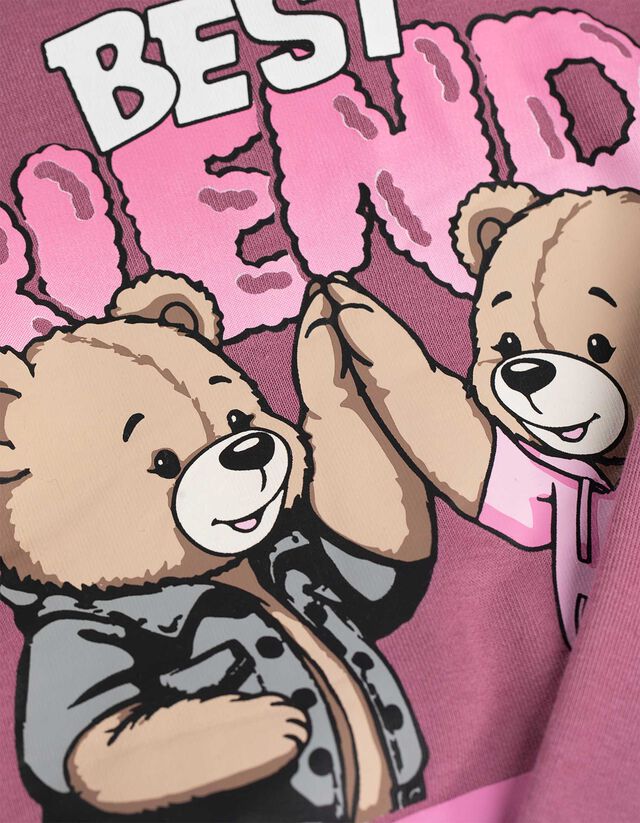 Melegítőfelső - Elülső nyomtatás - rozsaszin