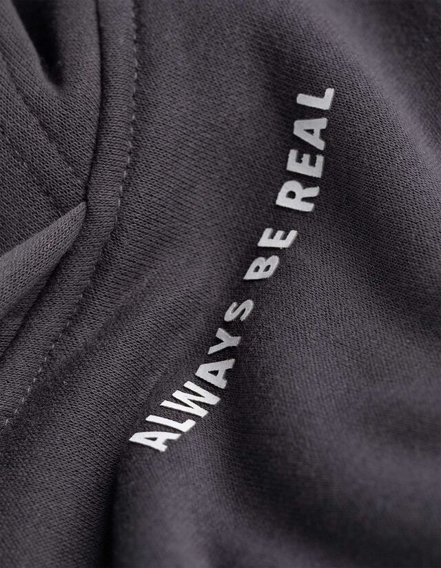 Kapucnis felső - Nyomott minta - kék