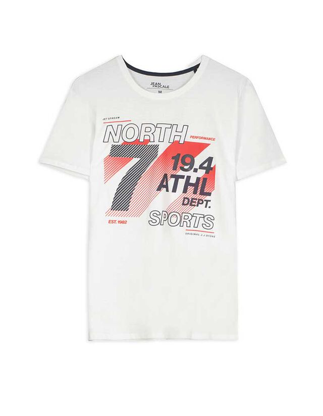 Póló - Nyomott minta - fekete