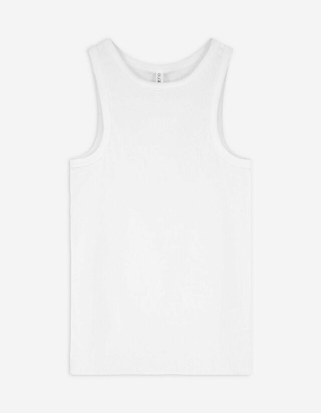 Ujjatlan felső - Bordázott - sötétbarna