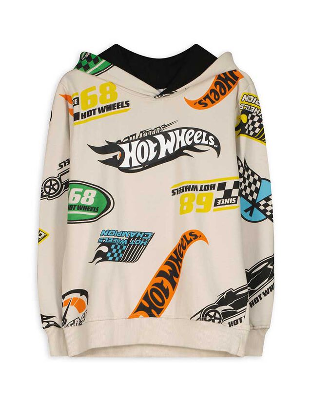 Kapucnis felső - Hot Wheels - feher