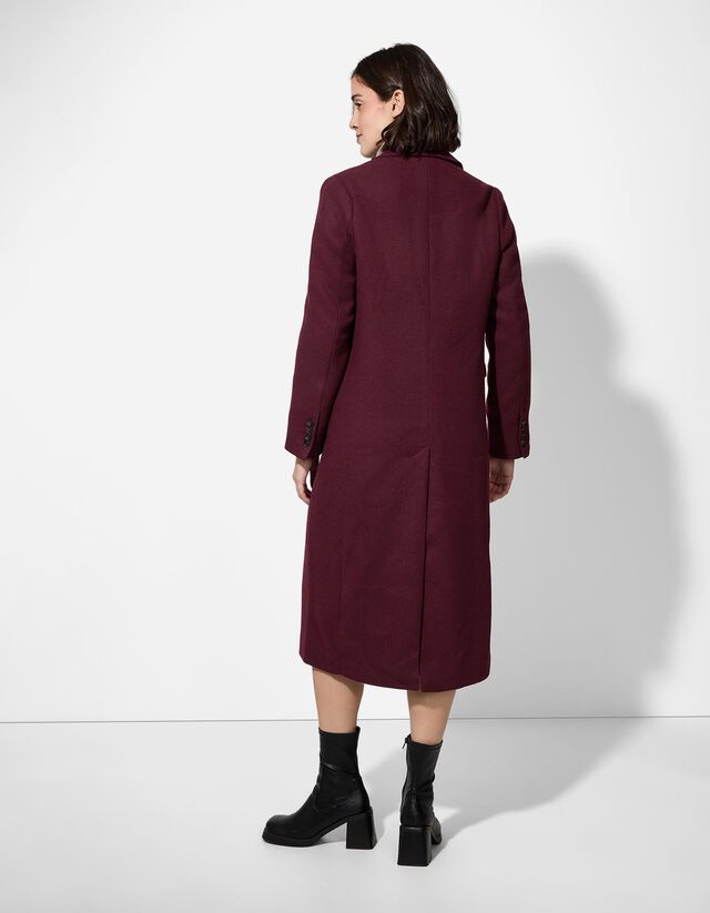 Kabát - Gyapjú megjelenés - sotetlila