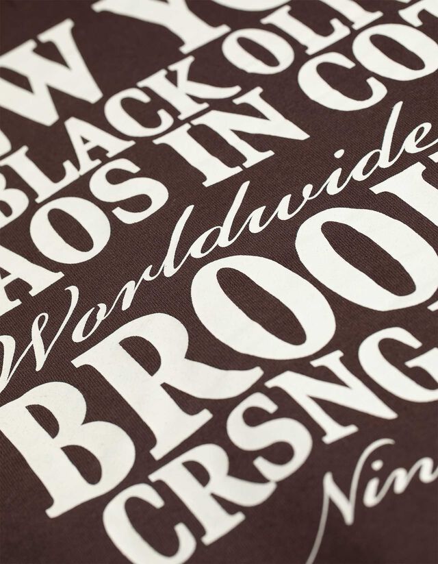 Melegítőfelső - Hátul nyomtatott minta - fekete