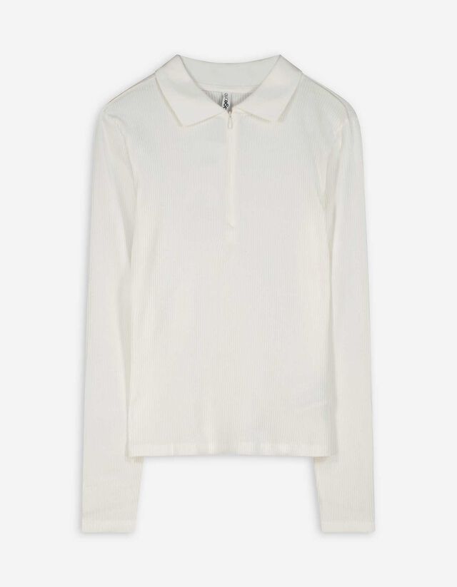 Hosszú ujjú póló - Bordázott - sotetlila