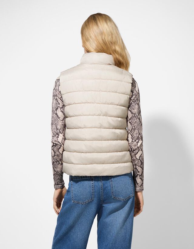 Steppelt mellény - Egyszínű - világos barna