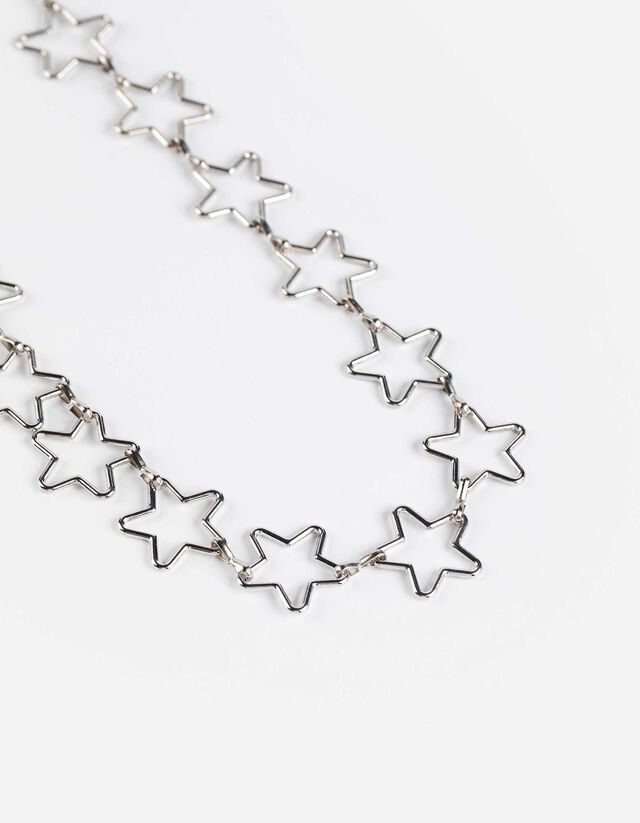 Nyaklánc - Csillagos - ezust