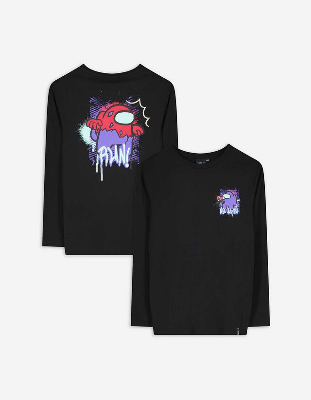 Hosszú ujjú felső - Among US - fekete