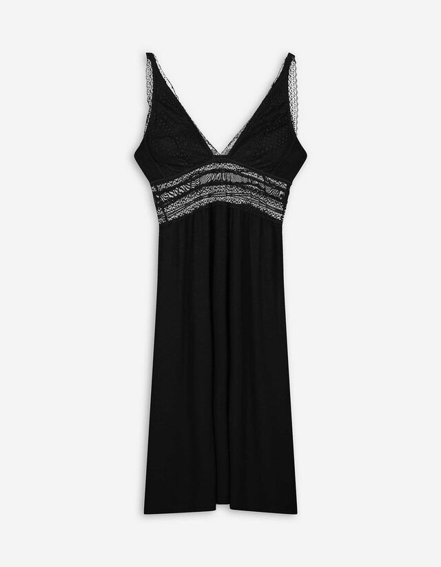 Negligé - Viszkóz - fekete