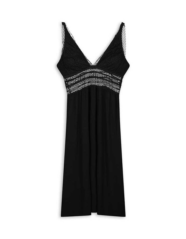 Negligé - Viszkóz - fekete