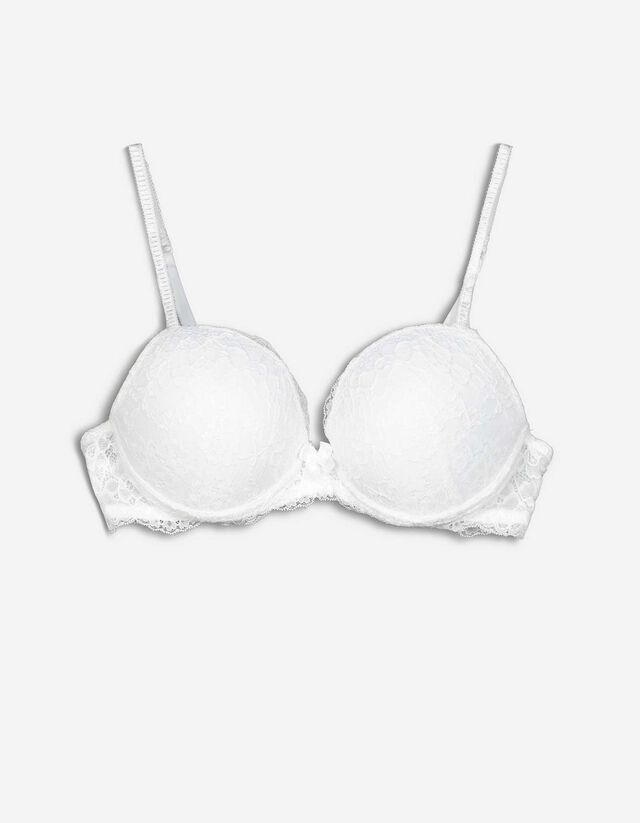 Push-up melltartó - Masnis rátéttel - feher